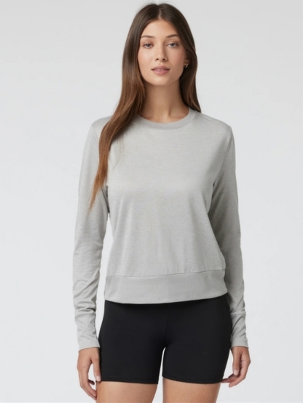 Vuori Daydream Crew Light Heather Gray Size Large